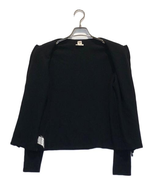 HERMES（エルメス）HERMES (エルメス) カデナトップカシミヤカーディガン ブラック サイズ:ME(S~Mサイズ)の古着・服飾アイテム