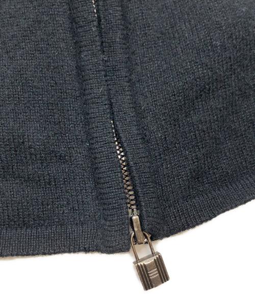 HERMES（エルメス）HERMES (エルメス) カデナトップカシミヤカーディガン ブラック サイズ:ME(S~Mサイズ)の古着・服飾アイテム
