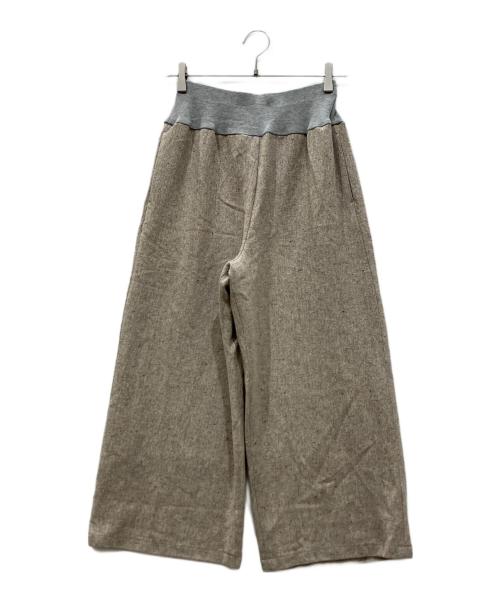 BEARDSLEY（ビアズリー）BEARDSLEY (ビアズリー) カラーネップツイードパンツ ブラウンの古着・服飾アイテム