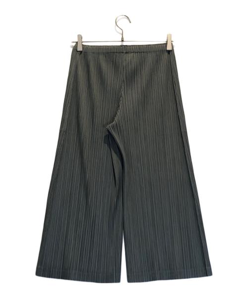 PLEATS PLEASE（プリーツプリーズ）PLEATS PLEASE (プリーツプリーズ) プリーツパンツ グリーン サイズ:4の古着・服飾アイテム
