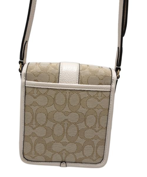 COACH（コーチ）COACH (コーチ) クロスボディ シグネチャー ショルダーバッグ ベージュ サイズ:表記なしの古着・服飾アイテム