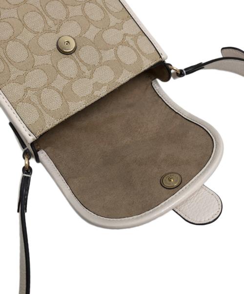 COACH（コーチ）COACH (コーチ) クロスボディ シグネチャー ショルダーバッグ ベージュ サイズ:表記なしの古着・服飾アイテム