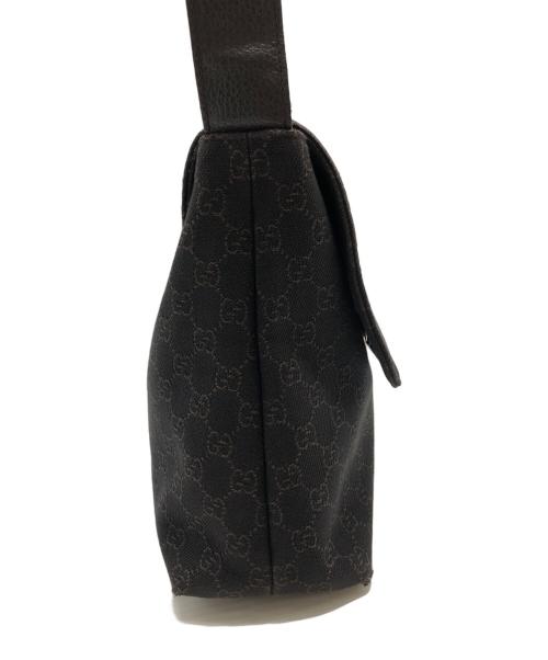 GUCCI（グッチ）GUCCI (グッチ) GGキャンバス ショルダーバッグ ブラウンの古着・服飾アイテム