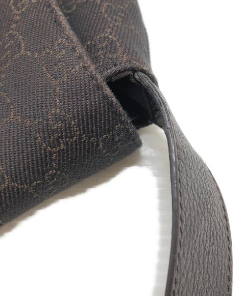 GUCCI（グッチ）GUCCI (グッチ) GGキャンバス ショルダーバッグ ブラウンの古着・服飾アイテム