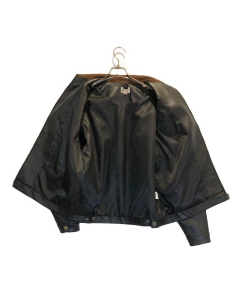 BACKERS（バッカーズ）BACKERS (バッカーズ) フェイクレザージャケット ブラック サイズ:Mの古着・服飾アイテム