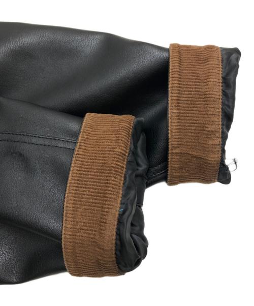 BACKERS（バッカーズ）BACKERS (バッカーズ) フェイクレザージャケット ブラック サイズ:Mの古着・服飾アイテム