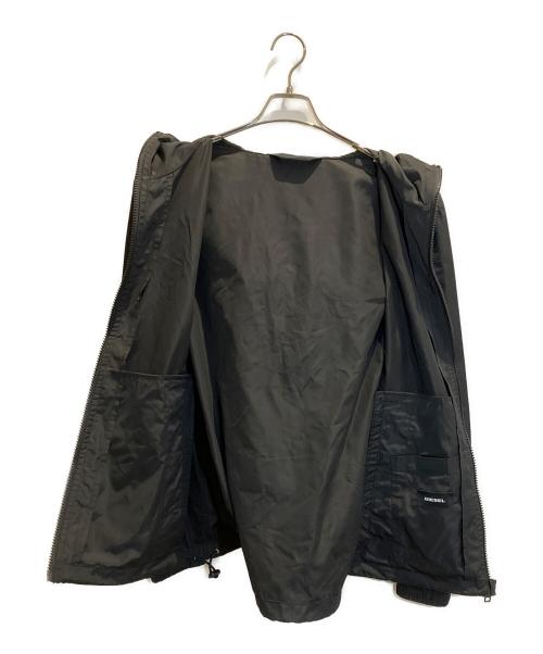 DIESEL（ディーゼル）DIESEL (ディーゼル) グラフィックナイロンジャケット ブラック サイズ:Mの古着・服飾アイテム