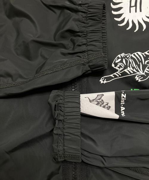 DIESEL（ディーゼル）DIESEL (ディーゼル) グラフィックナイロンジャケット ブラック サイズ:Mの古着・服飾アイテム