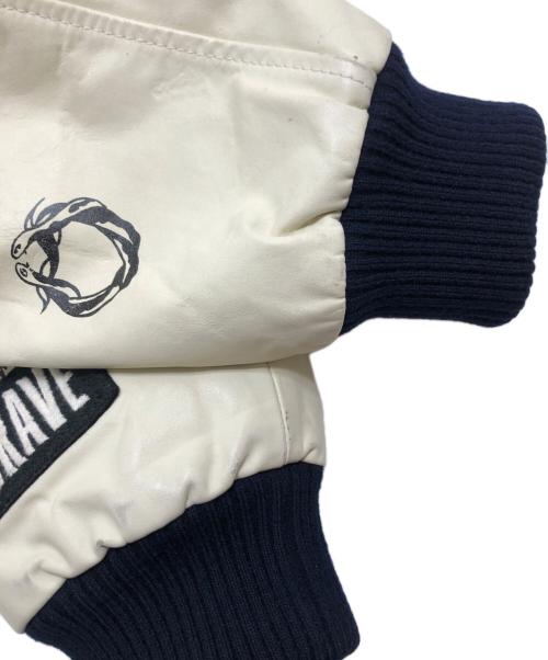 DIESEL（ディーゼル）DIESEL (ディーゼル) 袖レザーグラフィックスタジャン サイズ:Sの古着・服飾アイテム