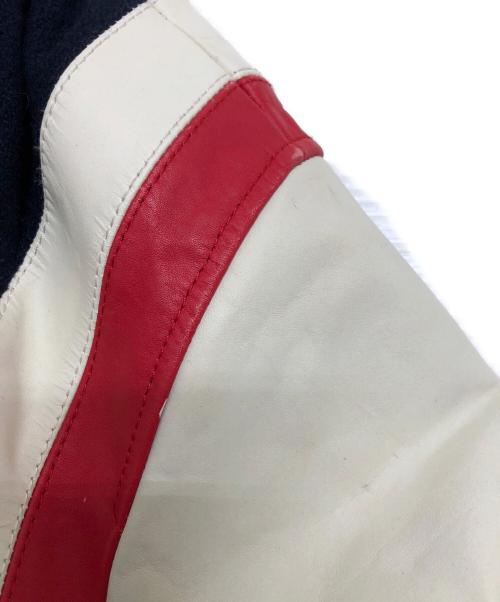 DIESEL（ディーゼル）DIESEL (ディーゼル) 袖レザーグラフィックスタジャン サイズ:Sの古着・服飾アイテム