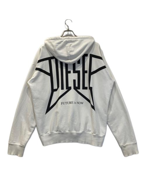 DIESEL（ディーゼル）DIESEL (ディーゼル) パーカー アイボリー サイズ:Ⅼの古着・服飾アイテム