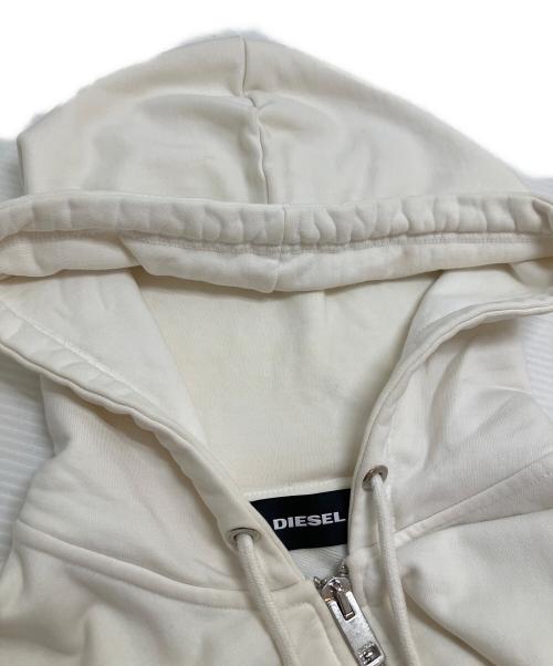 DIESEL（ディーゼル）DIESEL (ディーゼル) パーカー アイボリー サイズ:Ⅼの古着・服飾アイテム