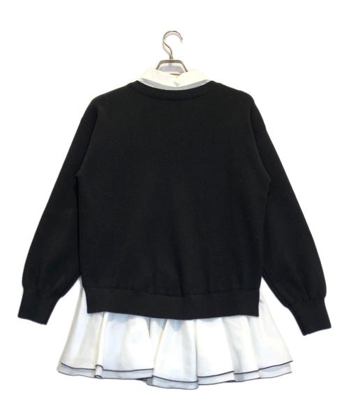 Lily Brown（リリーブラウン）Lily Brown (リリーブラウン) シャツドッキングワンピース ブラック サイズ:ＦＲＥＥの古着・服飾アイテム