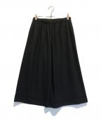 COMME des GARCONS COMME des GARCONSコムデギャルソン コムデギャルソン）の古着「ウールギャバワイドパンツ」｜ブラック