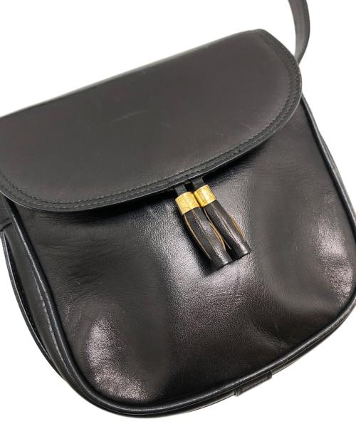 CELINE（セリーヌ）CELINE (セリーヌ) タッセルショルダーバッグ ブラックの古着・服飾アイテム