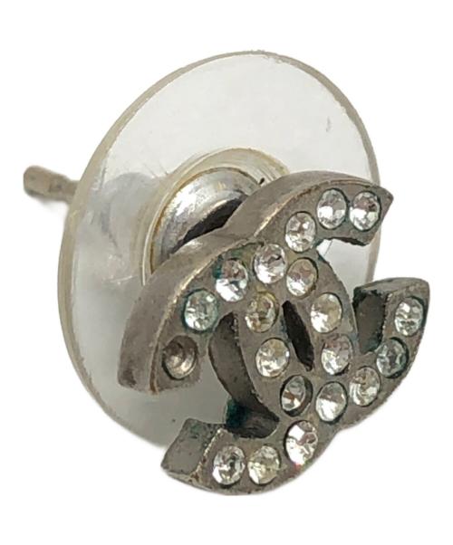 CHANEL（シャネル）CHANEL (シャネル) ラインストーンココマークピアスの古着・服飾アイテム