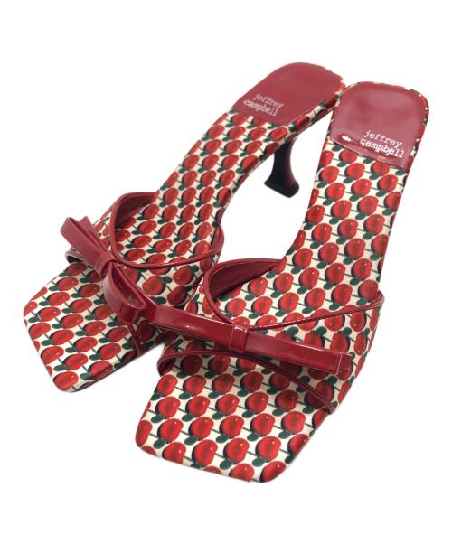 Jeffrey Campbell（ジェフリーキャンベル）Jeffrey Campbell (ジェフリーキャンベル) SWEET-ON-U サンダル レッド サイズ:サイズ8(25CM相当)の古着・服飾アイテム