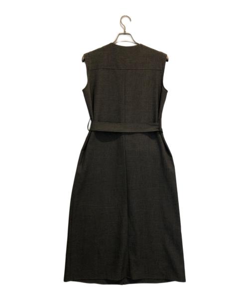 DRESSTERIOR（ドレステリア）DRESSTERIOR (ドレステリア) ウォッシャブルツイードライクワンピース ブラウン サイズ:38の古着・服飾アイテム