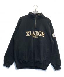 X-LARGE（エクストララージ）の古着「ハーフジップスウェット」｜ブラック
