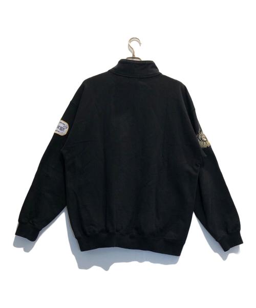 X-LARGE（エクストララージ）X-LARGE (エクストララージ) ハーフジップスウェット ブラック サイズ:Lの古着・服飾アイテム