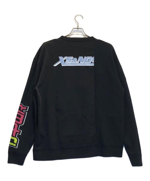 DIESEL（ディーゼル）DIESEL (ディーゼル) 切替スウェット ブラック サイズ:XLの古着・服飾アイテム