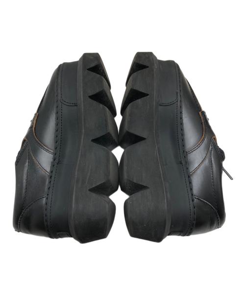 sacai（サカイ）sacai (サカイ) プラットフォームダービーシューズ ブラック サイズ:38(24CM)の古着・服飾アイテム