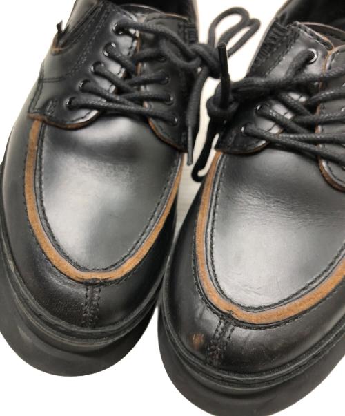 sacai（サカイ）sacai (サカイ) プラットフォームダービーシューズ ブラック サイズ:38(24CM)の古着・服飾アイテム