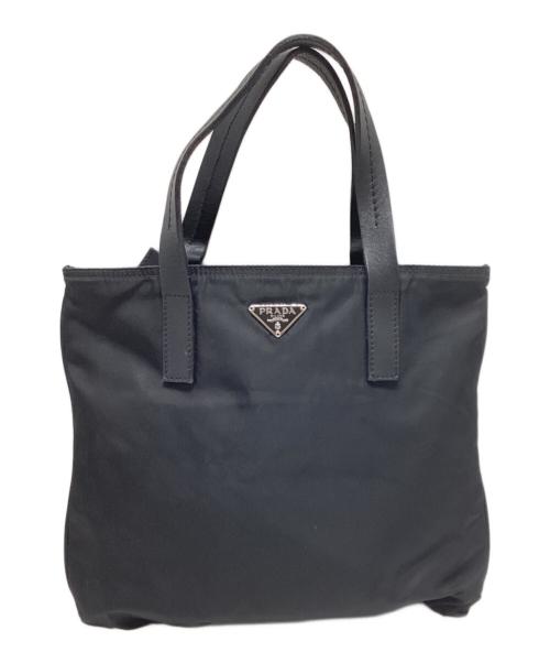 PRADA（プラダ）PRADA (プラダ) ナイロンハンドバッグ ブラック サイズ:表記なしの古着・服飾アイテム