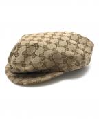GUCCIグッチ）の古着「フラットキャップ」｜ベージュ