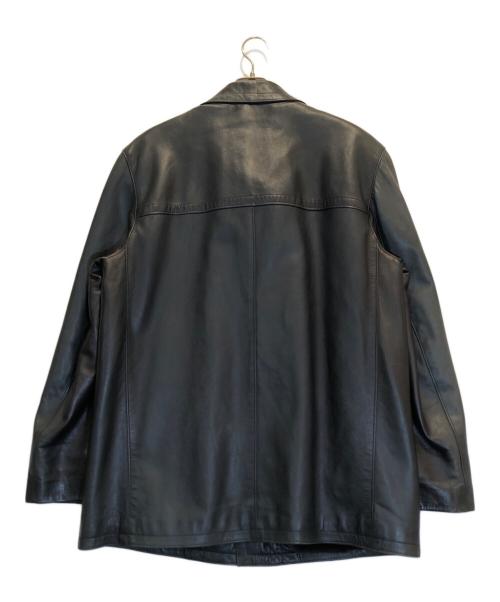 GUCCI（グッチ）GUCCI (グッチ) ファーライナーレザージャケット ブラック サイズ:50の古着・服飾アイテム