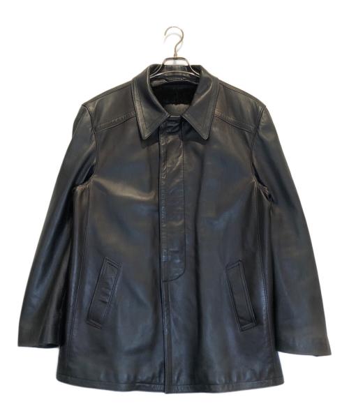 GUCCI（グッチ）GUCCI (グッチ) ファーライナーレザージャケット ブラック サイズ:50の古着・服飾アイテム