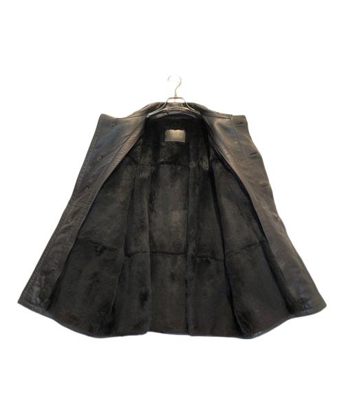 GUCCI（グッチ）GUCCI (グッチ) ファーライナーレザージャケット ブラック サイズ:50の古着・服飾アイテム