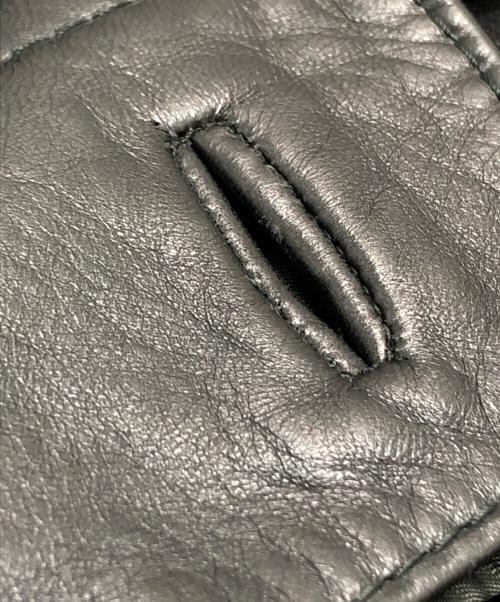 GUCCI（グッチ）GUCCI (グッチ) ファーライナーレザージャケット ブラック サイズ:50の古着・服飾アイテム