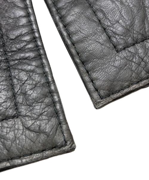 GUCCI（グッチ）GUCCI (グッチ) ファーライナーレザージャケット ブラック サイズ:50の古着・服飾アイテム