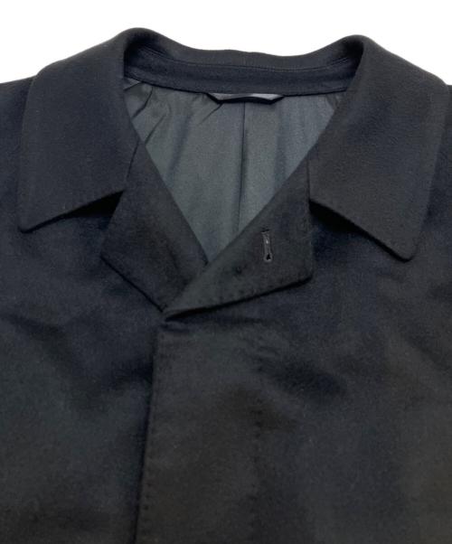 ERMENEGILDO ZEGNA（エルメネジルド・ゼニア）Ermenegildo Zegna (エルメネジルド・ゼニア) Kinloch Anderson (キンロックアンダーソン) カシミヤコート ブラック サイズ:Ⅼの古着・服飾アイテム