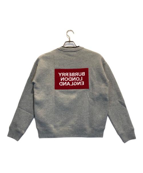 BURBERRY LONDON（バーバリーロンドン）BURBERRY LONDON (バーバリーロンドン) パイルロゴトレーナー グレー サイズ:164/14Yの古着・服飾アイテム