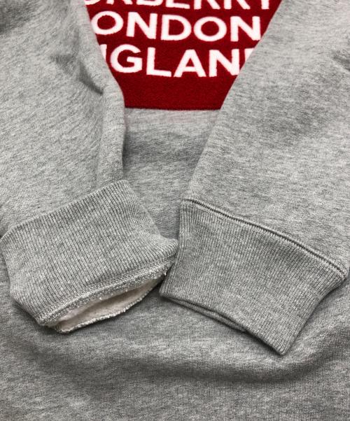 BURBERRY LONDON（バーバリーロンドン）BURBERRY LONDON (バーバリーロンドン) パイルロゴトレーナー グレー サイズ:164/14Yの古着・服飾アイテム