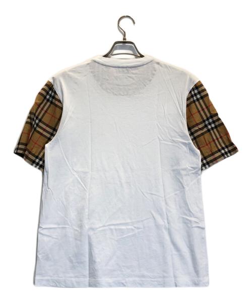 BURBERRY（バーバリー）BURBERRY (バーバリー) ヴィンテージチェック切替Tシャツ ホワイト サイズ:Sの古着・服飾アイテム
