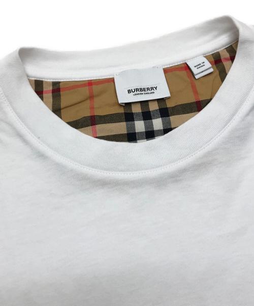 BURBERRY（バーバリー）BURBERRY (バーバリー) ヴィンテージチェック切替Tシャツ ホワイト サイズ:Sの古着・服飾アイテム