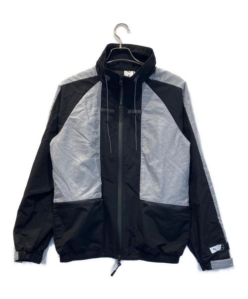 PUMA（プーマ）PUMA (プーマ) ANREALAGE (アンリアレイジ) ウーブン ジャケット ブラック サイズ:Sの古着・服飾アイテム