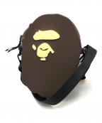 BAPE BY A BATHING APEベイプバイアベイシングエイプ）の古着「シリコンショルダーバッグ」｜ブラウン