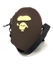 BAPE BY A BATHING APE（ベイプバイアベイシングエイプ）の古着「シリコンショルダーバッグ」｜ブラウン