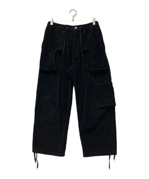 PAM（パム）PAM (パム) コーデュロイカーゴパンツ ブラック サイズ:表記なしの古着・服飾アイテム