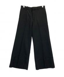 SASQUATCHfabrix.（サスクワッチファブリックス）の古着「FLARE SILHOUETTE SLACKS」｜ブラック