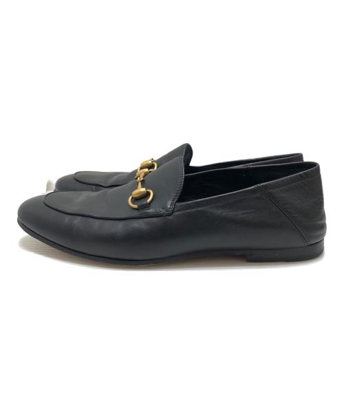 GUCCI（グッチ）GUCCI (グッチ) ブリクストンビットローファー ブラック サイズ:サイズ7(26CM)の古着・服飾アイテム