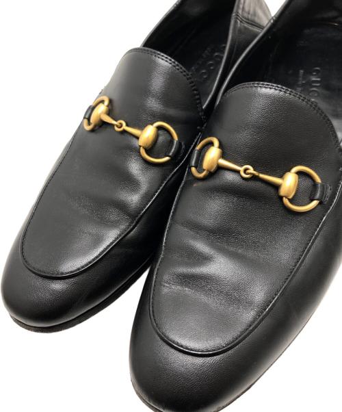 GUCCI（グッチ）GUCCI (グッチ) ブリクストンビットローファー ブラック サイズ:サイズ7(26CM)の古着・服飾アイテム