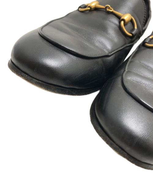 GUCCI（グッチ）GUCCI (グッチ) ブリクストンビットローファー ブラック サイズ:サイズ7(26CM)の古着・服飾アイテム