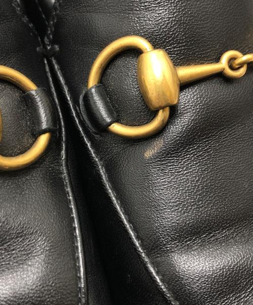 GUCCI（グッチ）GUCCI (グッチ) ブリクストンビットローファー ブラック サイズ:サイズ7(26CM)の古着・服飾アイテム