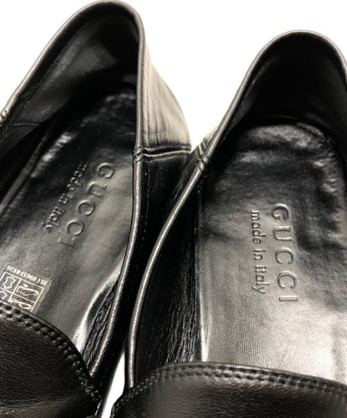 GUCCI（グッチ）GUCCI (グッチ) ブリクストンビットローファー ブラック サイズ:サイズ7(26CM)の古着・服飾アイテム