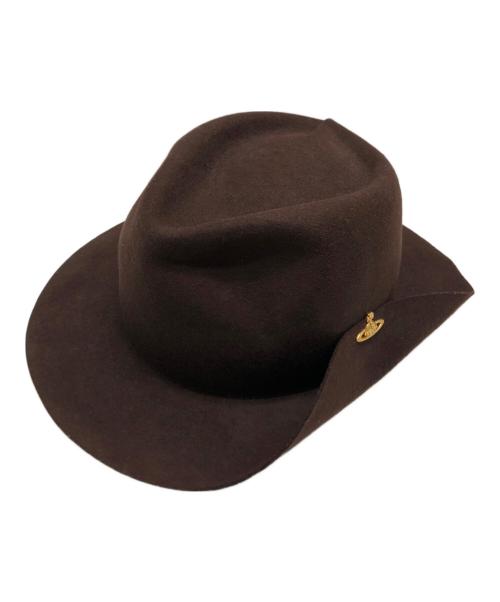 Vivienne Westwood（ヴィヴィアンウエストウッド）Vivienne Westwood (ヴィヴィアンウエストウッド) ORB Hat ブラウン サイズ:Fの古着・服飾アイテム